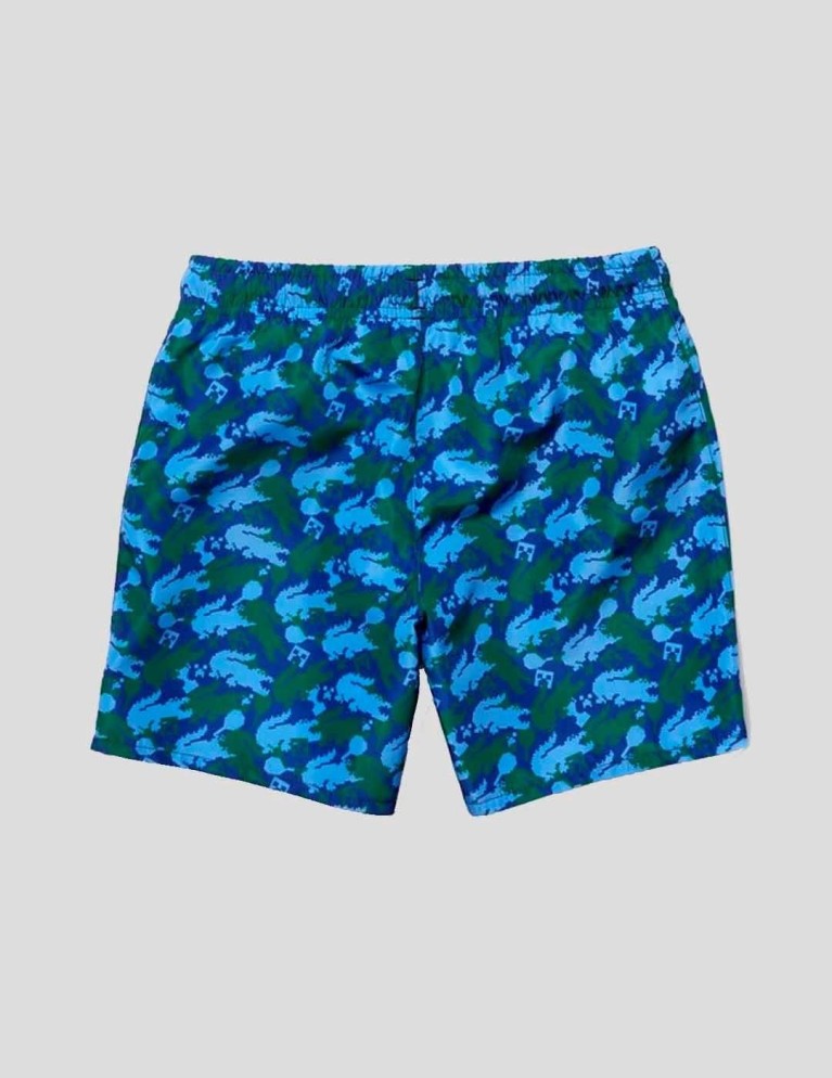 Colaboraciones LACOSTE x minecraft bañador cosmique/foret-aerien
