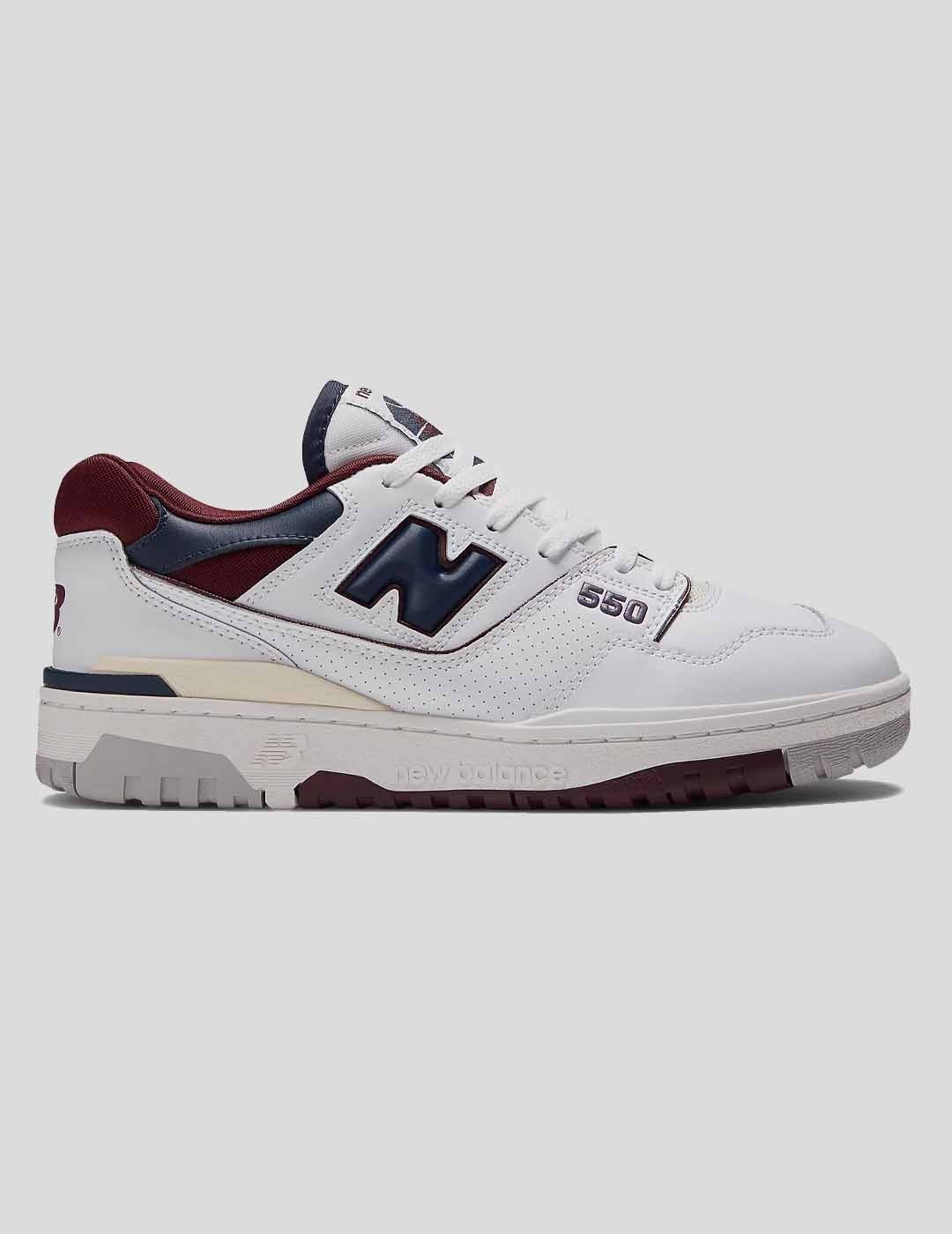 Zapatillas NEW BALANCE 550  white/nb burgundy/natural indigo