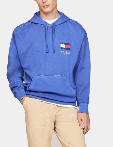 Sudadera TOMMY JEANS back graphic relaxed hoodie blue