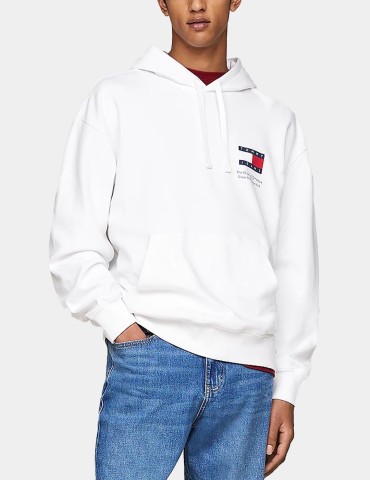 Sudadera TOMMY JEANS back graphic relaxed hoodie white