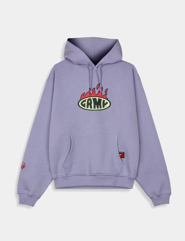 Sudadera GRIMEY scratching memories vintage hoodie violet