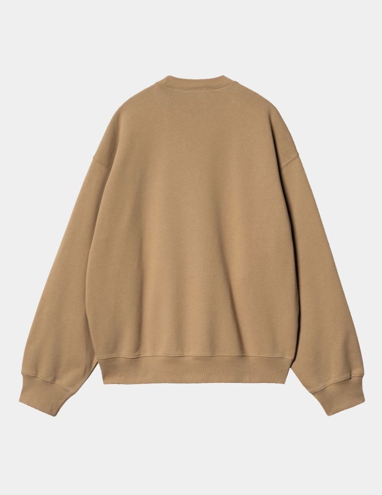 Sudadera CARHARTT WIP  cross screw sweat peanut/white