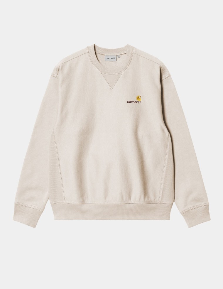 Sudadera CARHARTT WIP  american script sweatshirt moonbeam